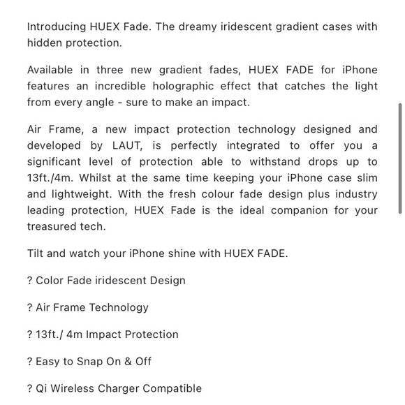 NEW LAUT Heux Fades iPhone 11 Pro Case Lilac Shock Resistant Ombré Pink Purple - Picture 7 of 7